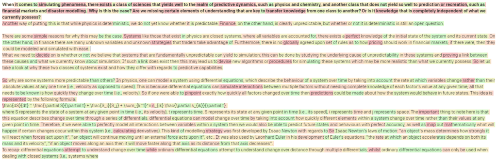 A.I. Writes An Essay - An image showing the output screen from OpenAI's terminal.