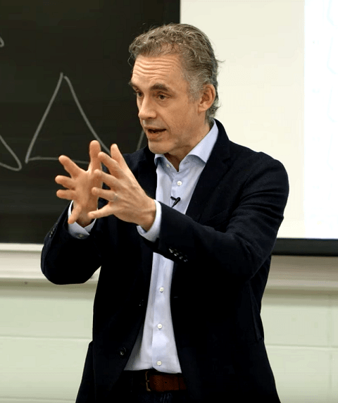 A picture of Jordon Peterson metaphorically representing radical honesty