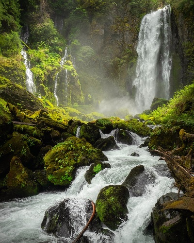 A water fall - signifying gravity as an energy source