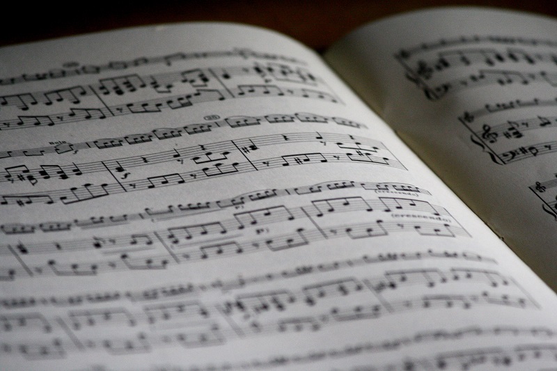 A musical note book - to illustrate why certain songs make you feel emotional