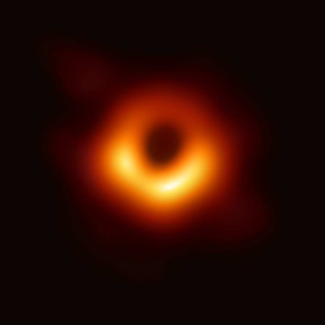 The first direct image of a supermassive black hole at the core of Messier 87 galaxy (image credit: EHT Collaboration)