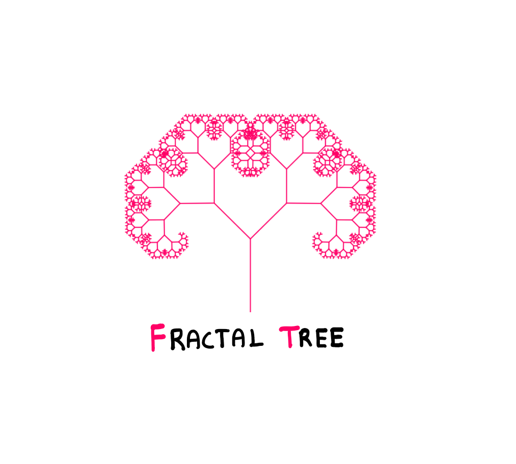 Fractal App Generator - Fractal Tree - A beautiful mathematical tree that is created through recursion of forking a line recursively into two based on an input angle