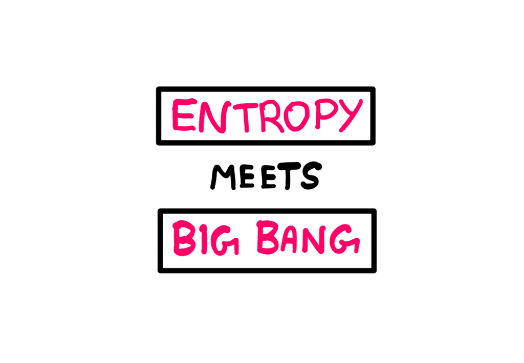 A Tale of Entropy and the Big Bang: A banner that reads Entropy vs Big Bang