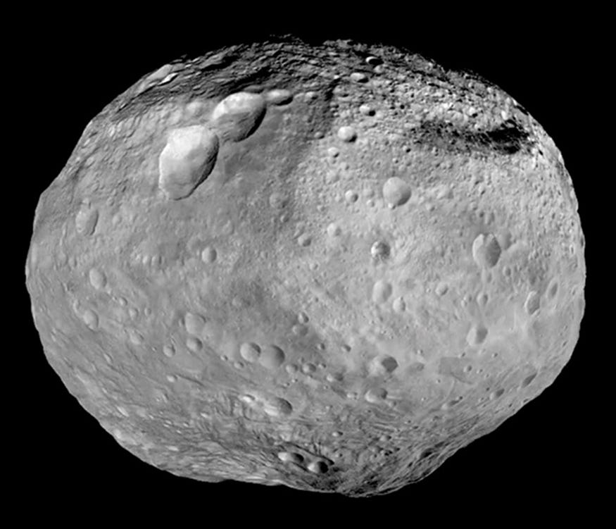 A surviving protoplanet called Vestia — Image from Wikimedia Commons (image courtesy of NASA)